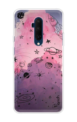 Space Doodles Art OnePlus 7T Pro Back Cover