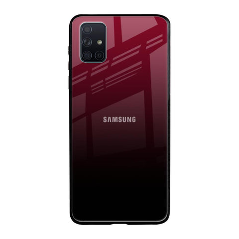 Wine Red Samsung Galaxy A51 Glass Back Cover Online