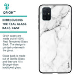 Modern White Marble Glass case for Samsung Galaxy A51