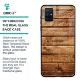 Wooden Planks Glass Case for Samsung Galaxy A51