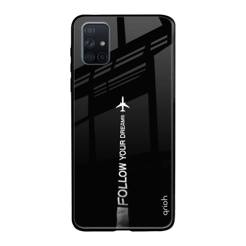 Follow Your Dreams Samsung Galaxy A71 Glass Back Cover Online