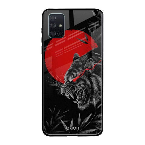 Red Moon Tiger Samsung Galaxy A71 Glass Back Cover Online