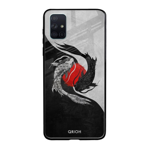 Japanese Art Samsung Galaxy A71 Glass Back Cover Online