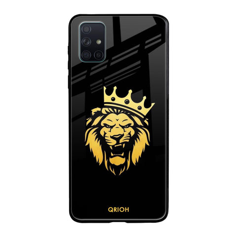 Lion The King Samsung Galaxy A71 Glass Back Cover Online