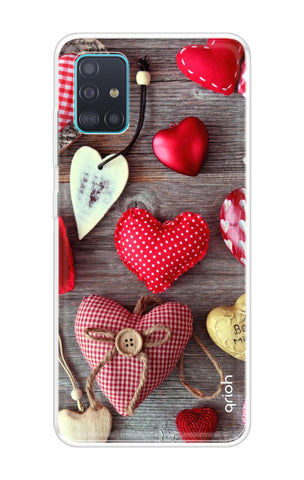 Valentine Hearts Samsung Galaxy A71 Back Cover