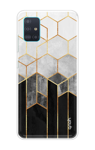 Hexagonal Pattern Samsung Galaxy A71 Back Cover