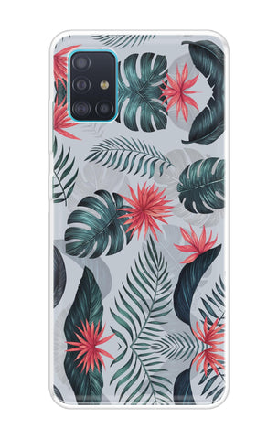 Retro Floral Leaf Samsung Galaxy A71 Back Cover