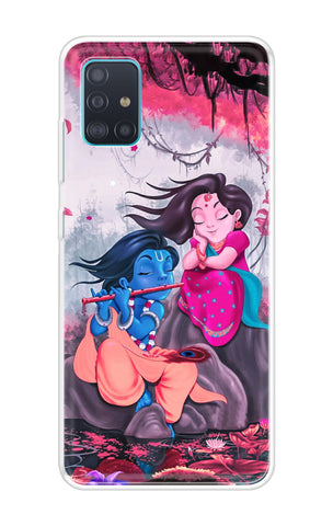 Radha Krishna Art Samsung Galaxy A71 Back Cover