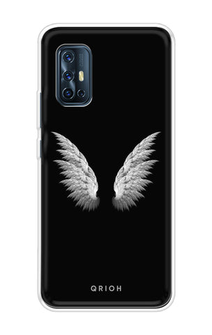 White Angel Wings Vivo V17 Back Cover