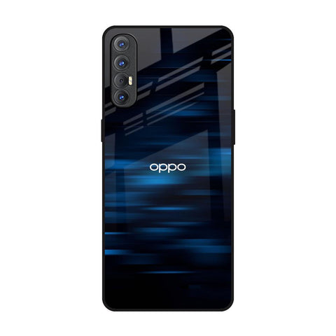 Blue Rough Abstract Oppo Reno 3 Pro Glass Back Cover Online