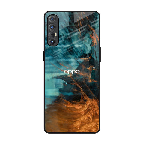 Golden Splash Oppo Reno 3 Pro Glass Back Cover Online