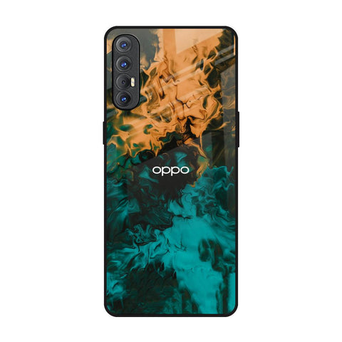 Watercolor Wave Oppo Reno 3 Pro Glass Back Cover Online