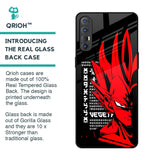 Red Vegeta Glass Case for Oppo Reno 3 Pro