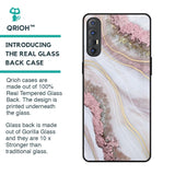 Pink & Gold Gllitter Marble Glass Case for Oppo Reno 3 Pro