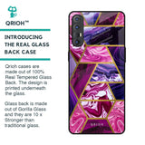 Electroplated Geometric Marble Glass Case for Oppo Reno 3 Pro