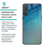 Sea Theme Gradient Glass Case for Oppo Reno 3 Pro