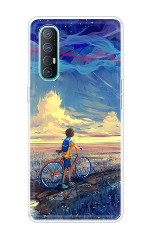 Riding Bicycle to Dreamland Oppo Reno 3 Pro Back Cover