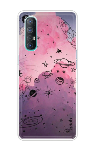 Space Doodles Art Oppo Reno 3 Pro Back Cover