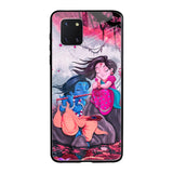 Radha Krishna Art Samsung Galaxy Note 10 lite Glass Back Cover Online