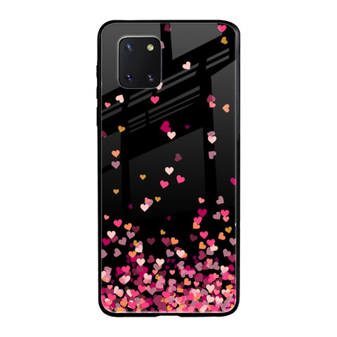 Heart Rain Fall Samsung Galaxy Note 10 lite Glass Back Cover Online