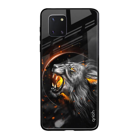 Aggressive Lion Samsung Galaxy Note 10 lite Glass Back Cover Online