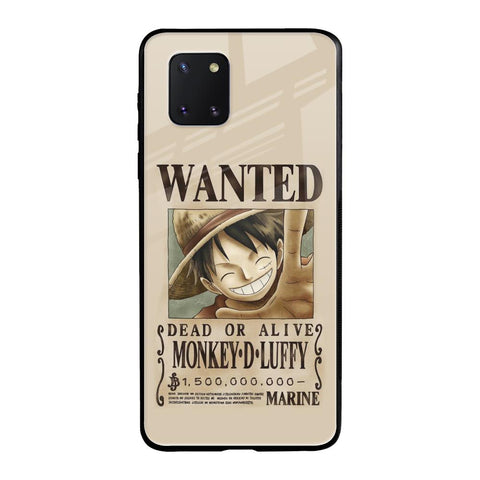 Luffy Wanted Samsung Galaxy Note 10 lite Glass Back Cover Online