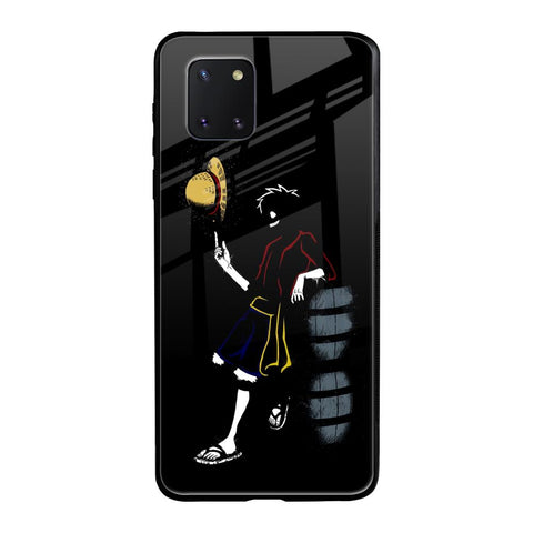 Luffy Line Art Samsung Galaxy Note 10 lite Glass Back Cover Online