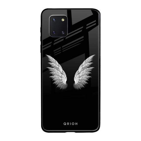 White Angel Wings Samsung Galaxy Note 10 lite Glass Back Cover Online