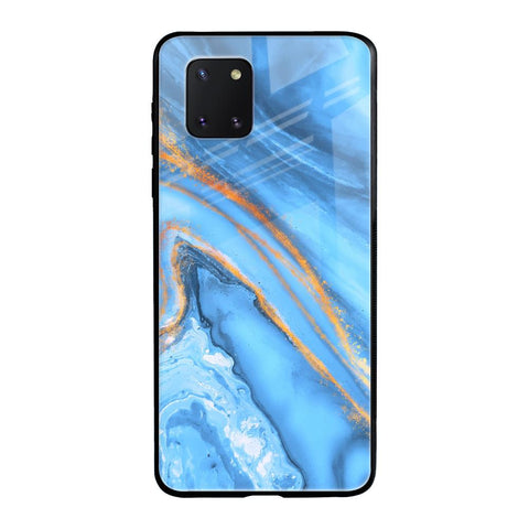 Vibrant Blue Marble Samsung Galaxy Note 10 lite Glass Back Cover Online