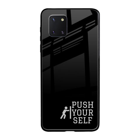 Push Your Self Samsung Galaxy Note 10 lite Glass Back Cover Online
