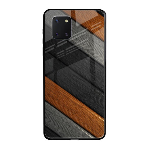 Tri Color Wood Samsung Galaxy Note 10 lite Glass Back Cover Online