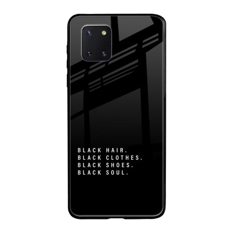 Black Soul Samsung Galaxy Note 10 lite Glass Back Cover Online