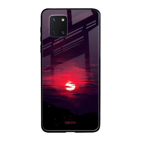 Morning Red Sky Samsung Galaxy Note 10 lite Glass Cases & Covers Online