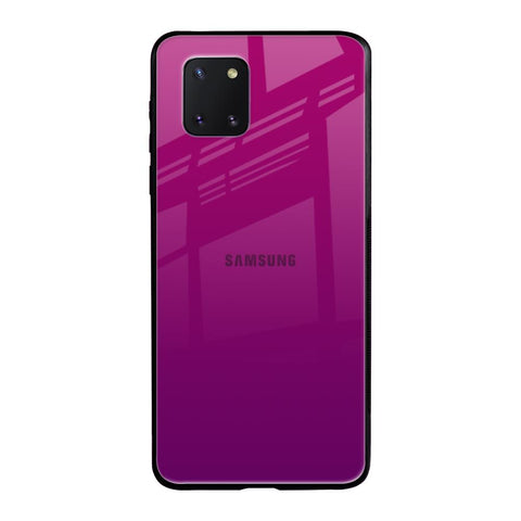 Magenta Gradient Samsung Galaxy Note 10 lite Glass Back Cover Online