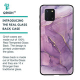 Purple Gold Marble Glass Case for Samsung Galaxy Note 10 lite