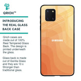Orange Curve Pattern Glass Case for Samsung Galaxy Note 10 lite