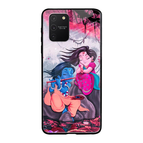 Radha Krishna Art Samsung Galaxy S10 lite Glass Back Cover Online