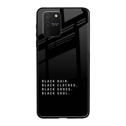 Black Soul Samsung Galaxy S10 lite Glass Back Cover Online