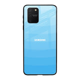 Wavy Blue Pattern Samsung Galaxy S10 lite Glass Back Cover Online