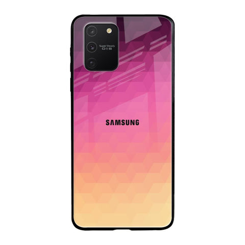 Geometric Pink Diamond Samsung Galaxy S10 lite Glass Back Cover Online