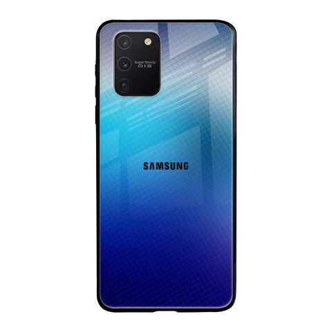 Blue Rhombus Pattern Samsung Galaxy S10 lite Glass Back Cover Online