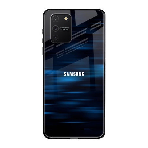 Blue Rough Abstract Samsung Galaxy S10 lite Glass Back Cover Online