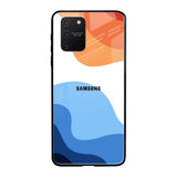 Wavy Color Pattern Samsung Galaxy S10 lite Glass Back Cover Online