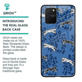 Blue Cheetah Glass Case for Samsung Galaxy S10 lite