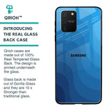 Blue Wave Abstract Glass Case for Samsung Galaxy S10 lite