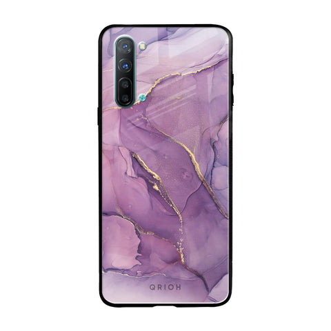 Purple Gold Marble Oppo Reno 3 Glass Back Cover Online