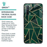 Abstract Green Glass Case For Oppo Reno 3