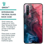 Blue & Red Smoke Glass Case for Oppo Reno 3