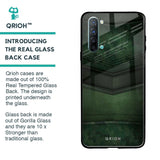 Green Leather Glass Case for Oppo Reno 3