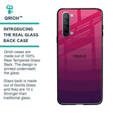 Wavy Pink Pattern Glass Case for Oppo Reno 3